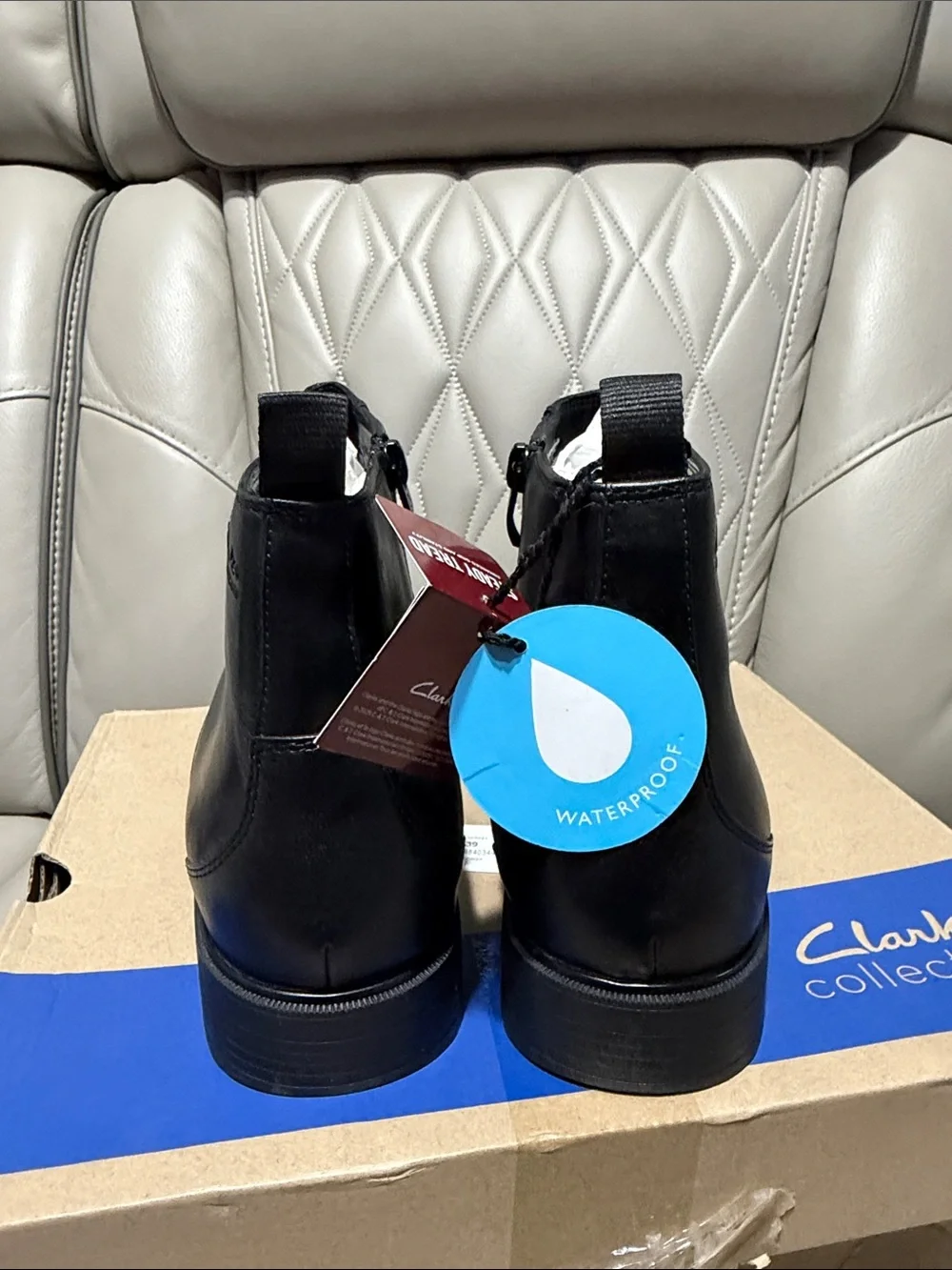 Clarks sleek black